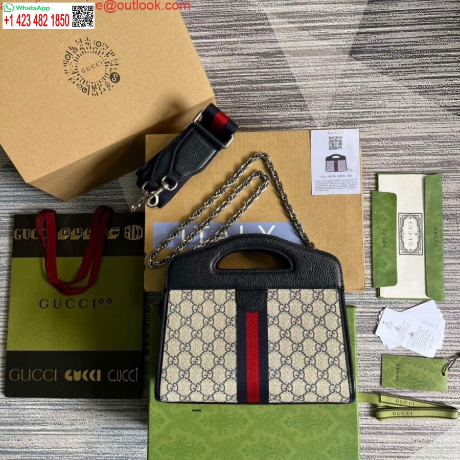 Replika Gucci 693724 Ophidia Malá Taška S Pavučinou čierna