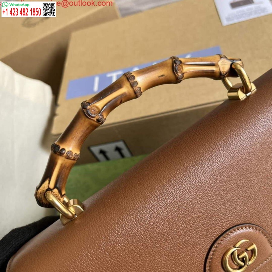 Replika Gucci 675794 Gucci Diana Malá Taška Cez Rameno Hnedá
