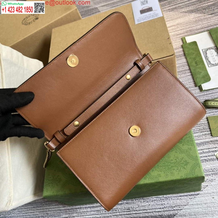 Replika Gucci 675794 Gucci Diana Malá Taška Cez Rameno Hnedá