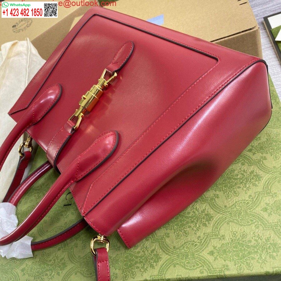 Replika Gucci 649016 Gucci Jackie 1961 średnia Czerwona Torba Na Ramię
