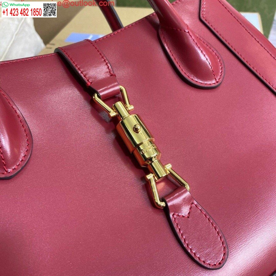 Replika Gucci 649016 Gucci Jackie 1961 średnia Czerwona Torba Na Ramię