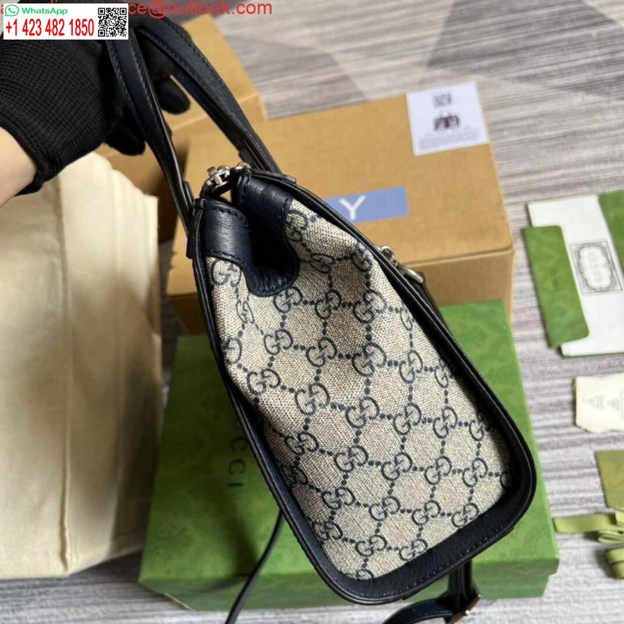 Replika Gucci 547551 Ophidia Malá Gg Taška Béžová Modrá