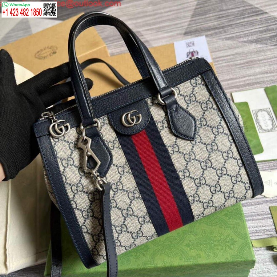 Replika Gucci 547551 Ophidia Malá Gg Taška Béžová Modrá