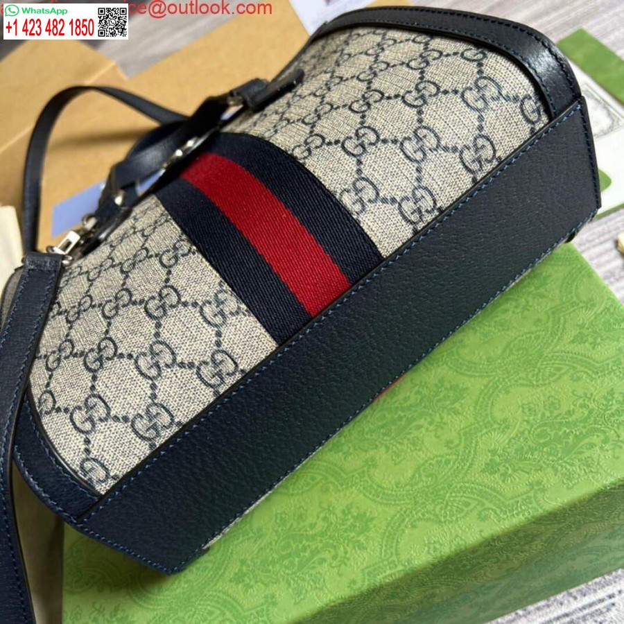 Replika Gucci 547551 Ophidia Malá Gg Taška Béžová Modrá