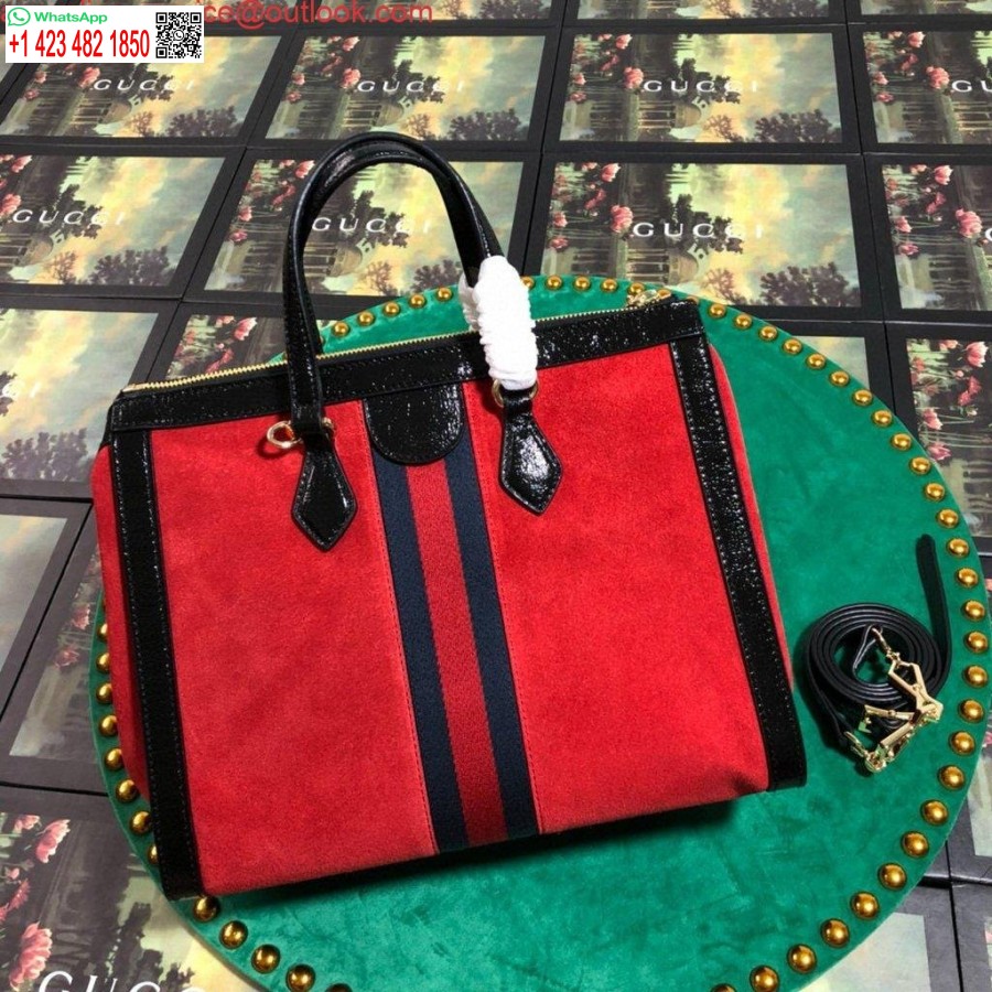 Replica Gucci 524537 Gucci Ophidia Gg Keskikokoinen Olkalaukku Punainen