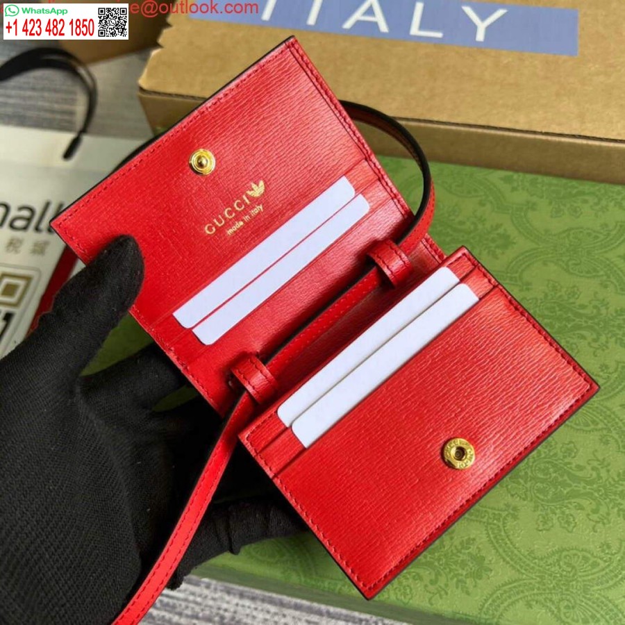 Replica Gucci 702248 Adidas X Gucci -korttikotelo Hevosbitillä