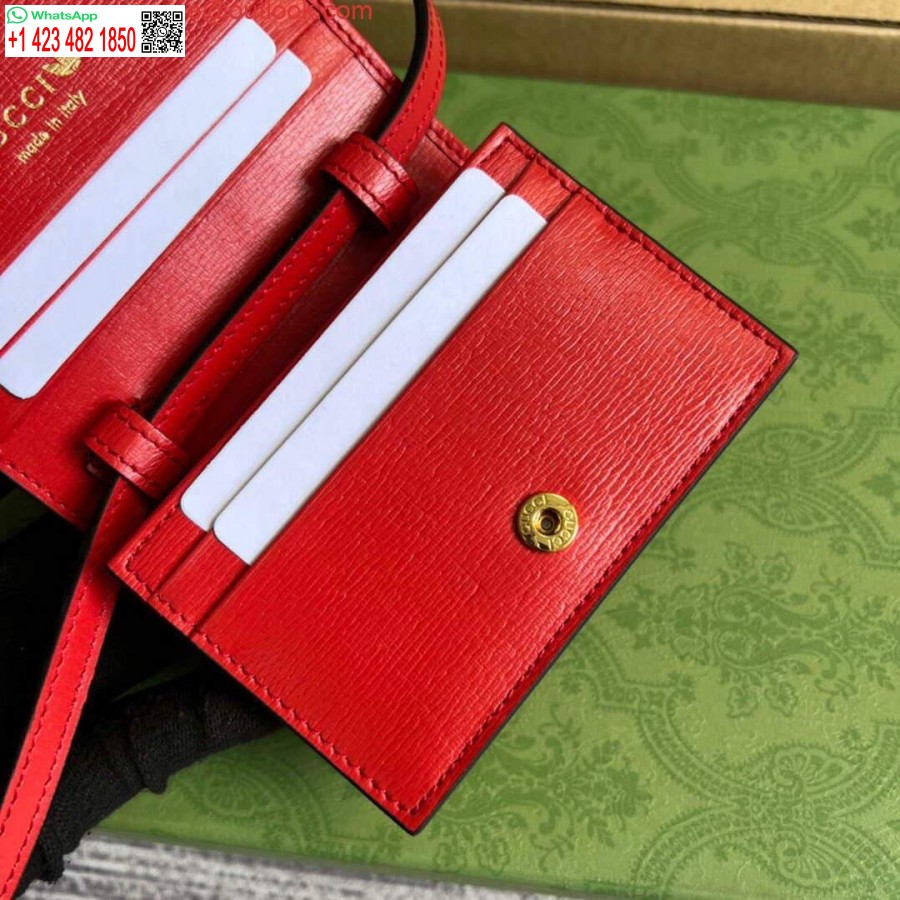 Replica Gucci 702248 Adidas X Gucci -korttikotelo Hevosbitillä