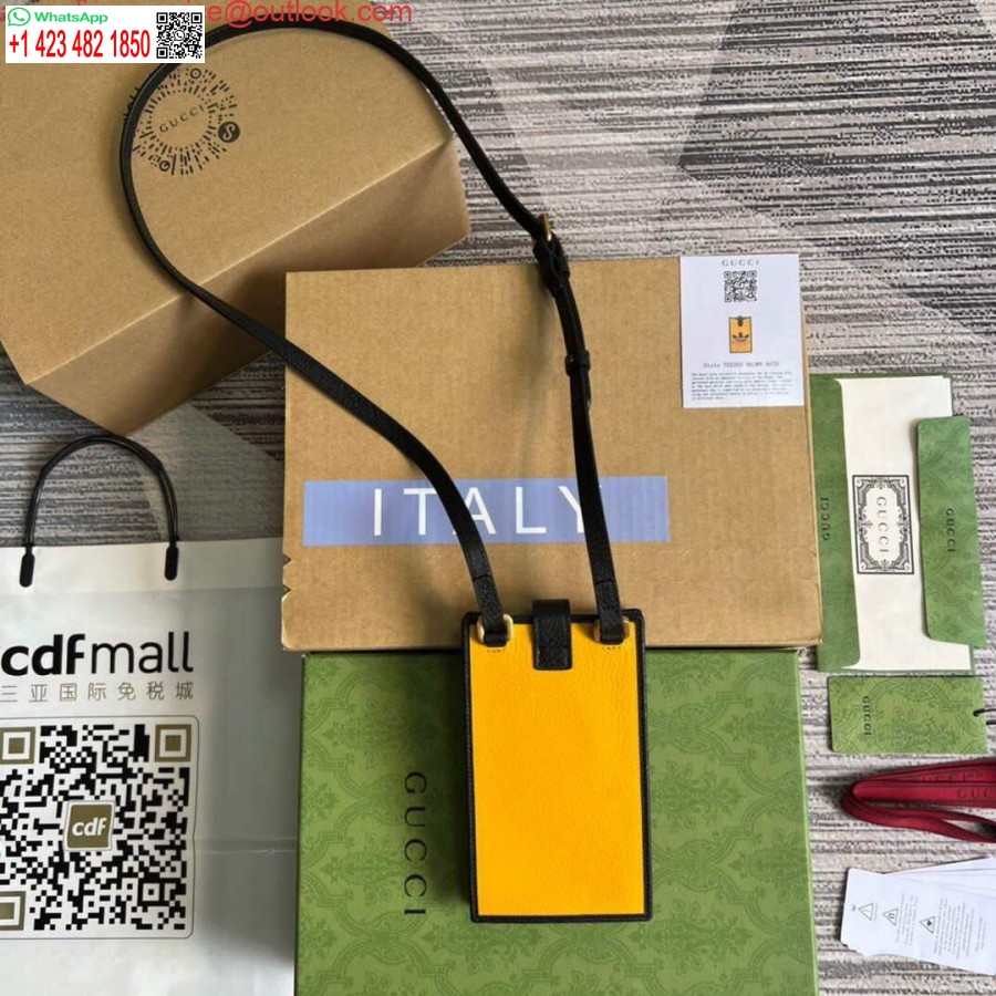 Replica Gucci 702203 Adidas X Gucci Telefontok Sárga