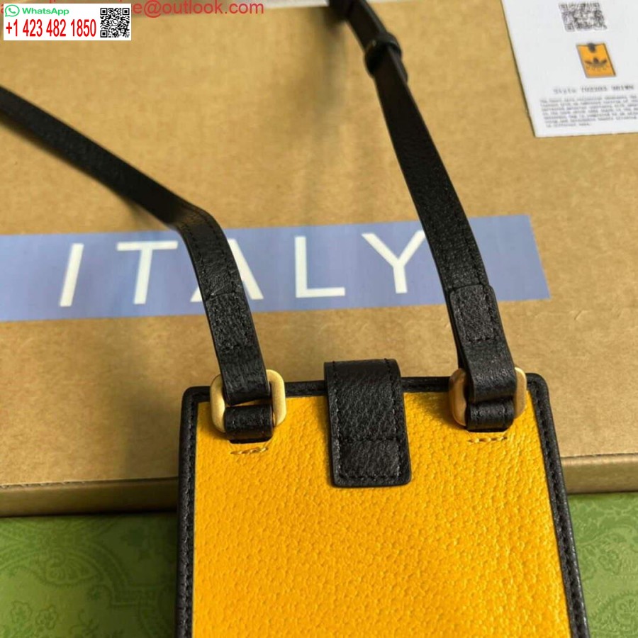 Replica Gucci 702203 Adidas X Gucci Telefontok Sárga