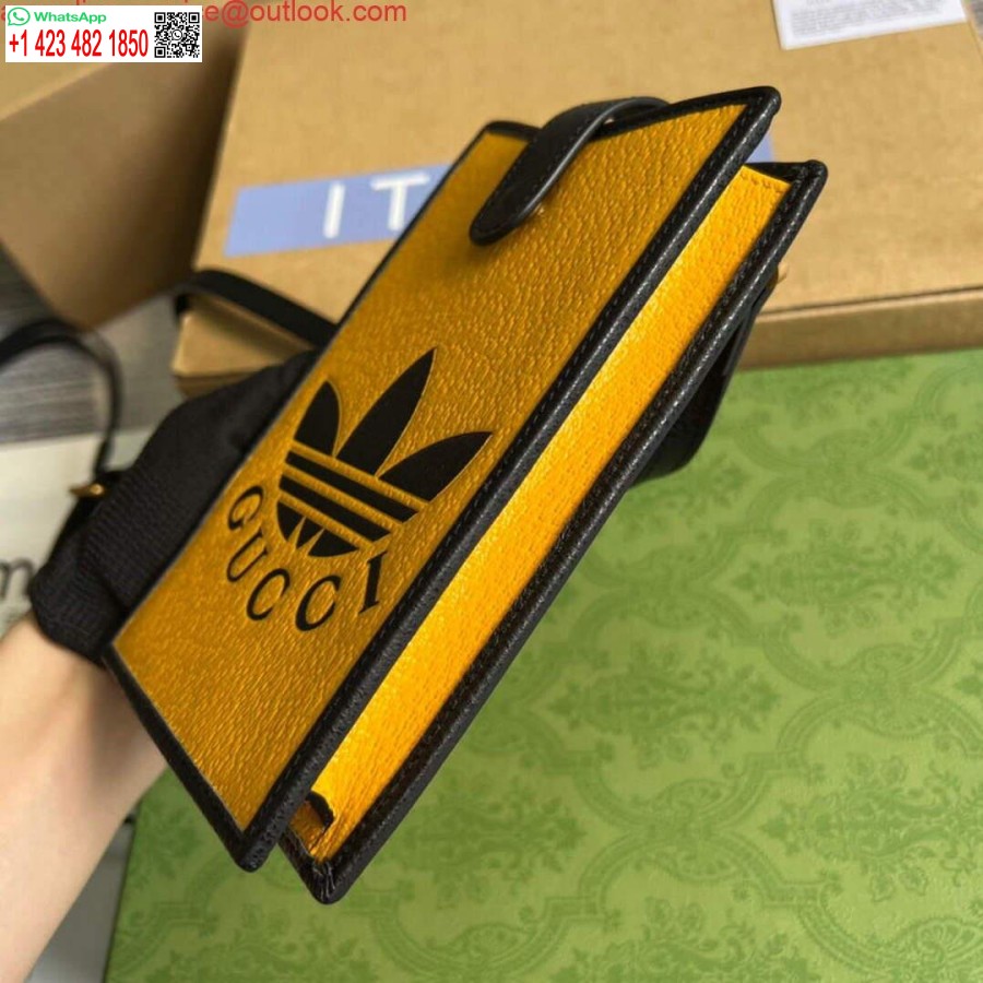 Replica Gucci 702203 Adidas X Gucci Telefontok Sárga