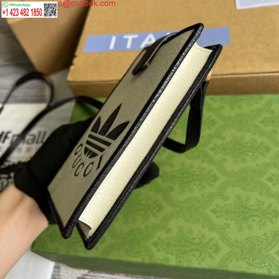 ماکت گوچی 702203 قاب گوشی آدیداس X گوچی سفید