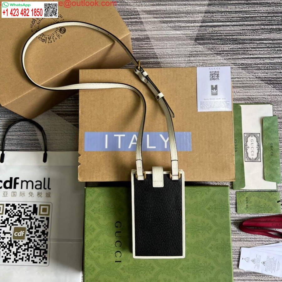 طبق الأصل غوتشي 702203 أديداس X غوتشي حالة الهاتف الأسود