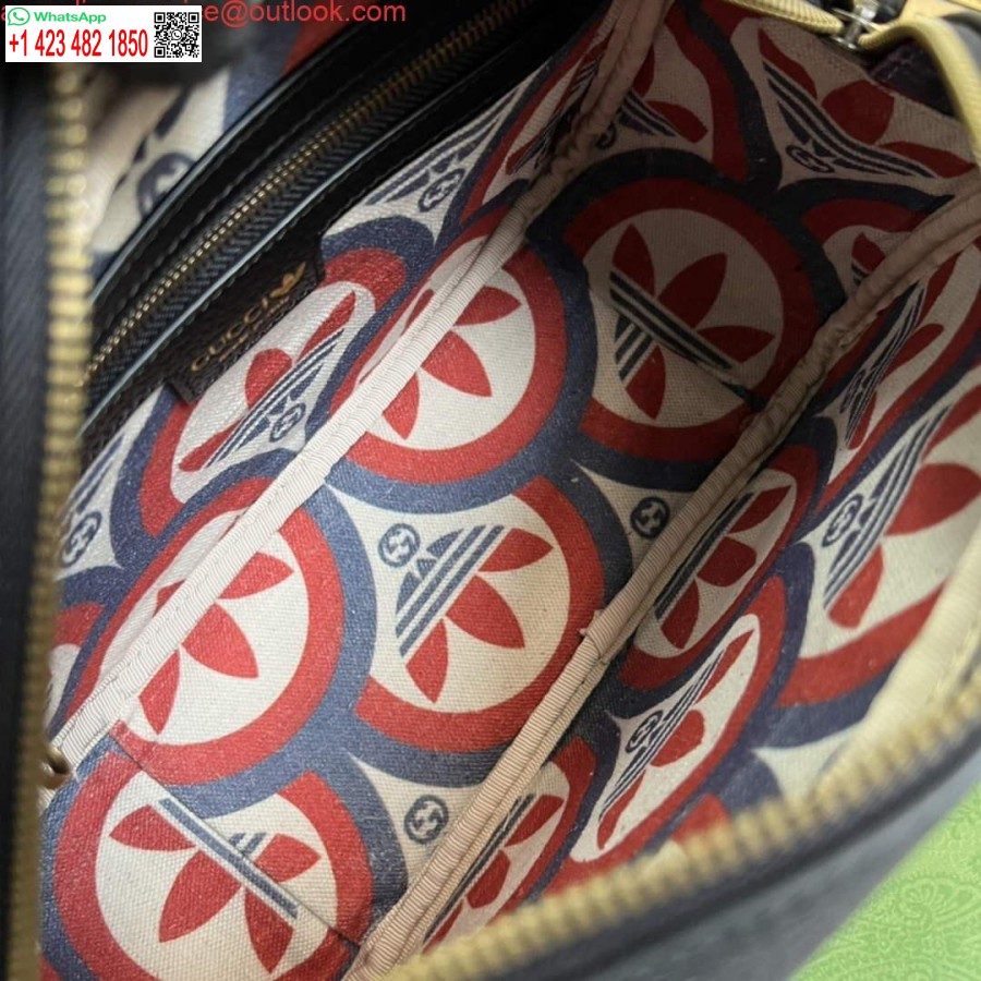 ماکت کیف شانه ای کوچک آدیداس X Gucci 702427 چرم مشکی