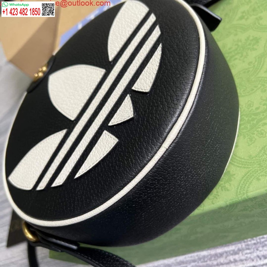 ماکت کیف شانه ای آدیداس X گوچی اپیدیا 702626 چرم مشکی