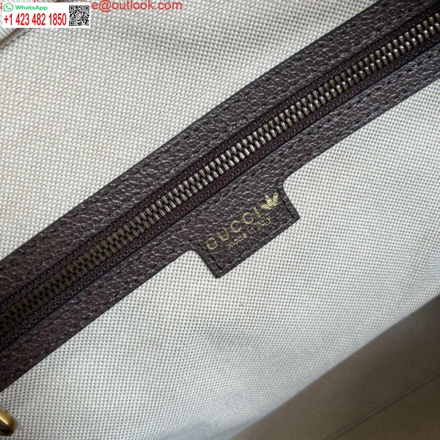 نسخة طبق الأصل من حقيبة أديداس × غوتشي الكبيرة 702422 باللون البني