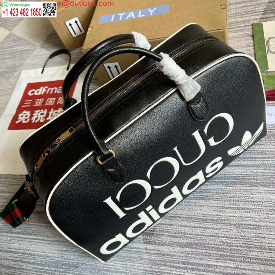 طبق الأصل أديداس X غوتشي حقيبة واق من المطر كبيرة 702422 أسود