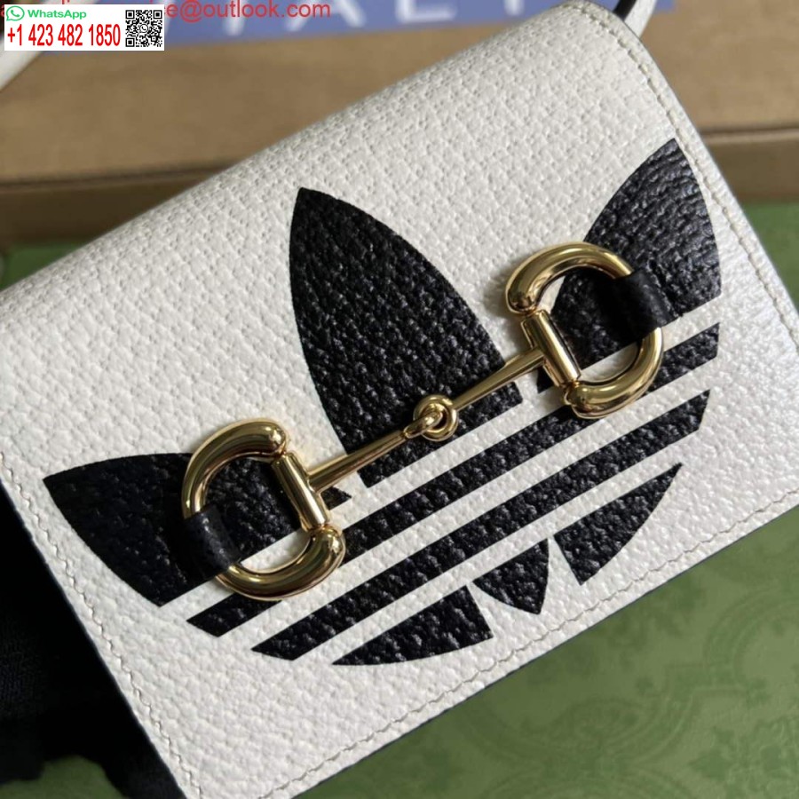 ماکت کارت آدیداس X گوچی با چرم سفید و مشکی اسبی 702248