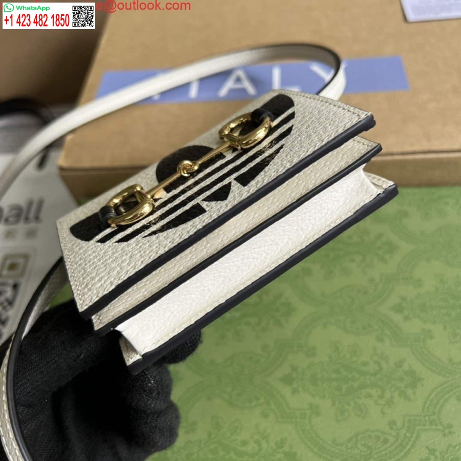 ماکت کارت آدیداس X گوچی با چرم سفید و مشکی اسبی 702248