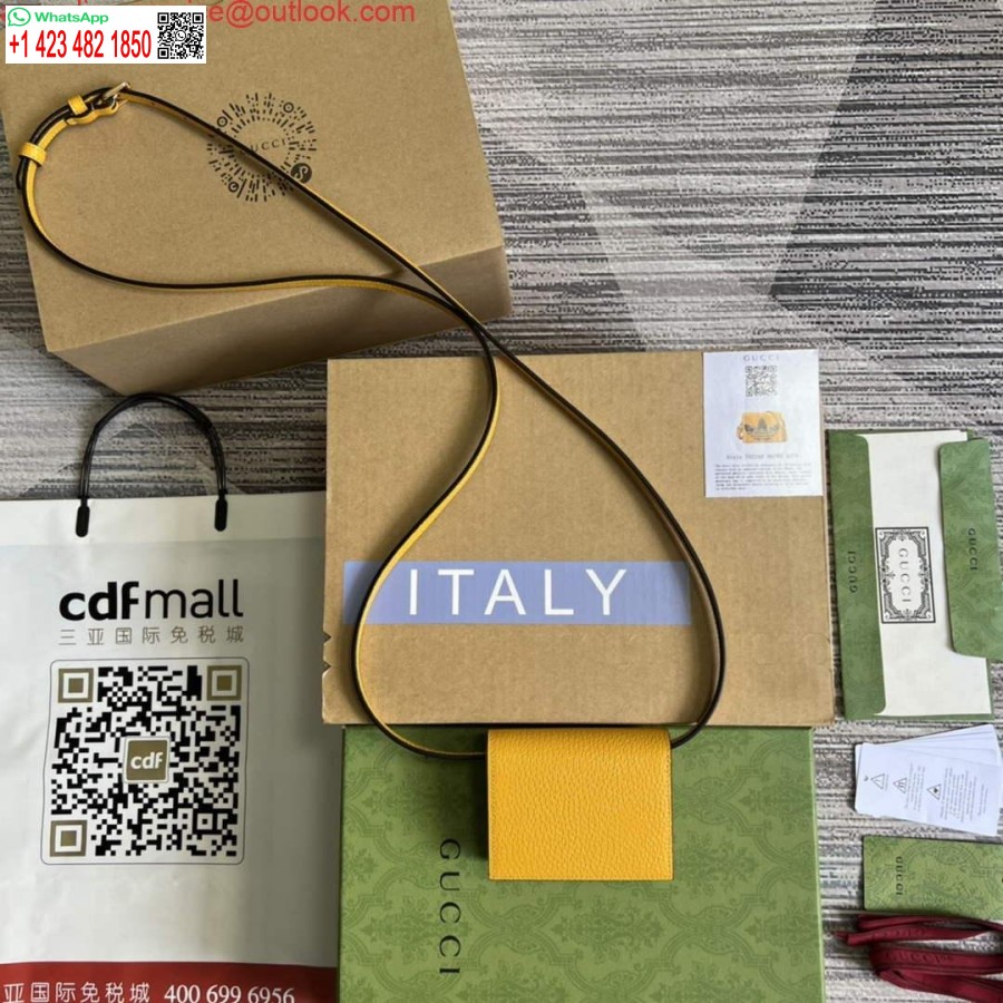 Replica Adidas X Gucci Kortelių Dėklas Su Arklio Bitu 702248 Nejuda Ir Geltona Oda