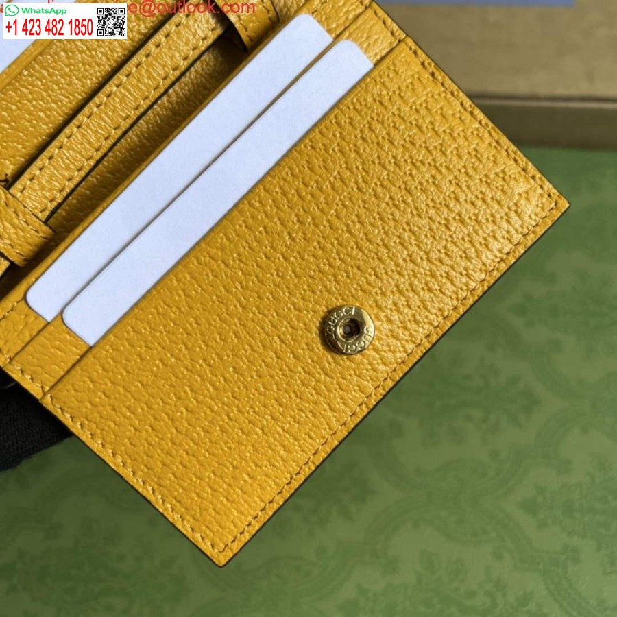 Replica Adidas X Gucci Kortelių Dėklas Su Arklio Bitu 702248 Nejuda Ir Geltona Oda