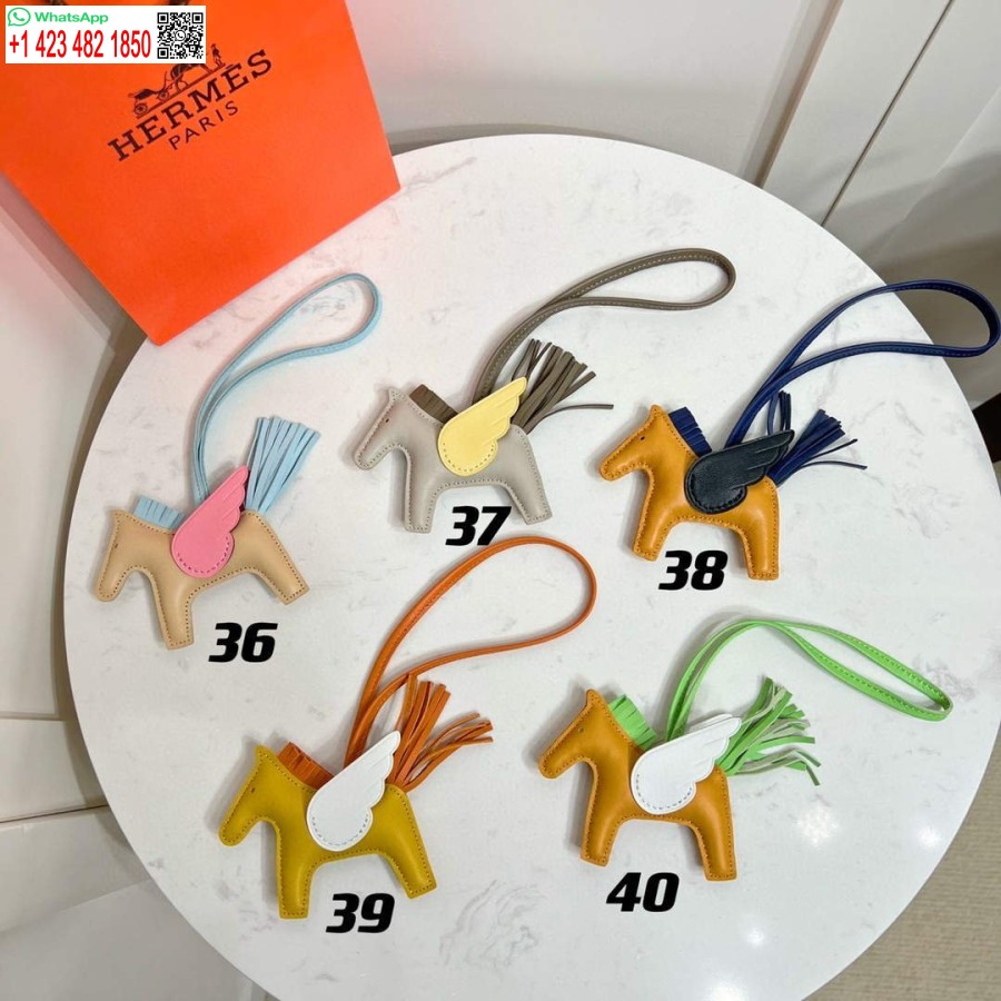 Реплика Hermes Rodeo Charm Pegasus PM Blue Brume H89902