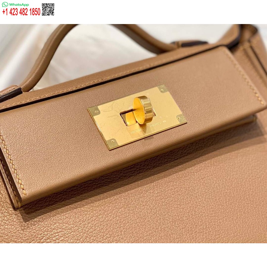 Replika Hermes Mini 2424 Oda 21cm H230263 Weimaraner Spalva