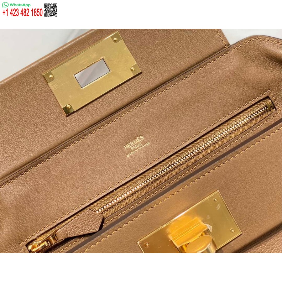 Replika Hermes Mini 2424 Oda 21cm H230263 Weimaraner Spalva