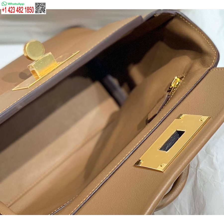 Replika Hermes Mini 2424 Oda 21cm H230263 Weimaraner Spalva