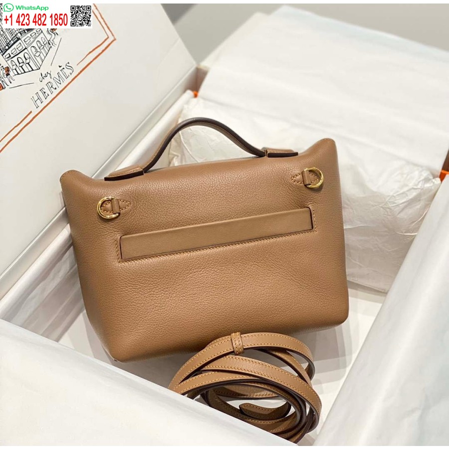 Replica Hermes Mini 2424 Leather 21cm H230263 Weimaraner color