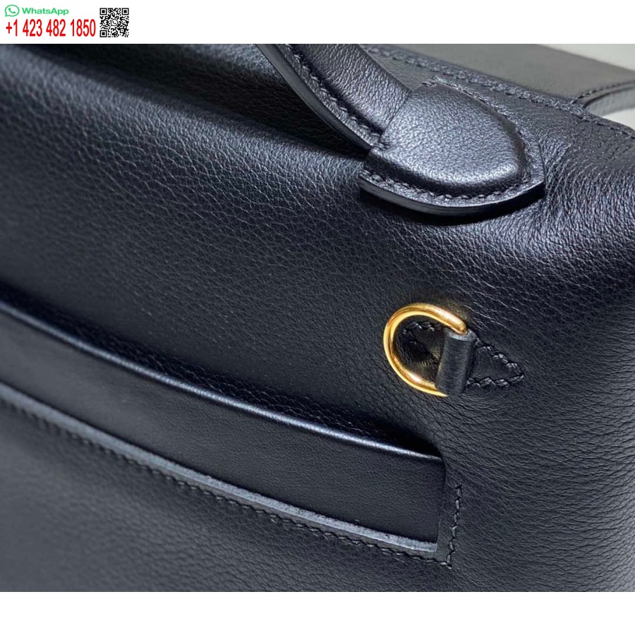 ماکت هرمس مینی 2424 چرم 21cm H230263 مشکی