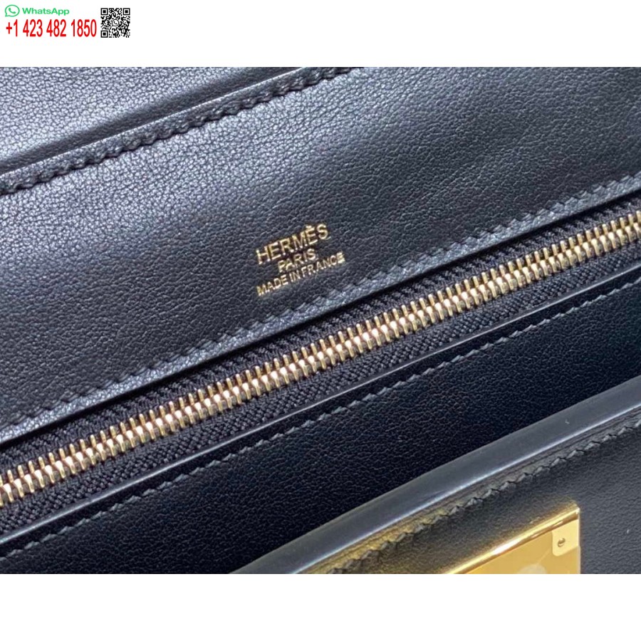 ماکت هرمس مینی 2424 چرم 21cm H230263 مشکی