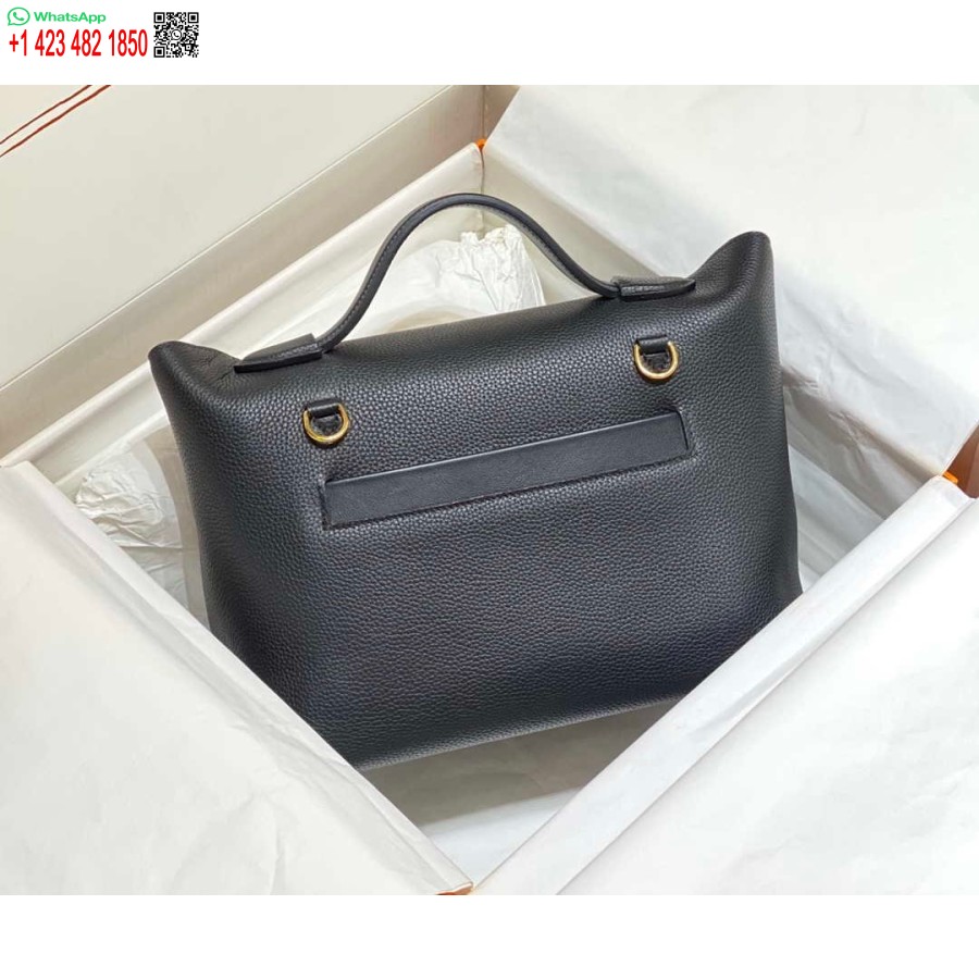 Replika Hermes Kelly 2424 Skórzana 29cm H230268 Czarna Torba Na Ramię