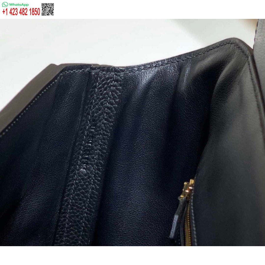 Replika Hermes Kelly 2424 Skórzana 29cm H230268 Czarna Torba Na Ramię