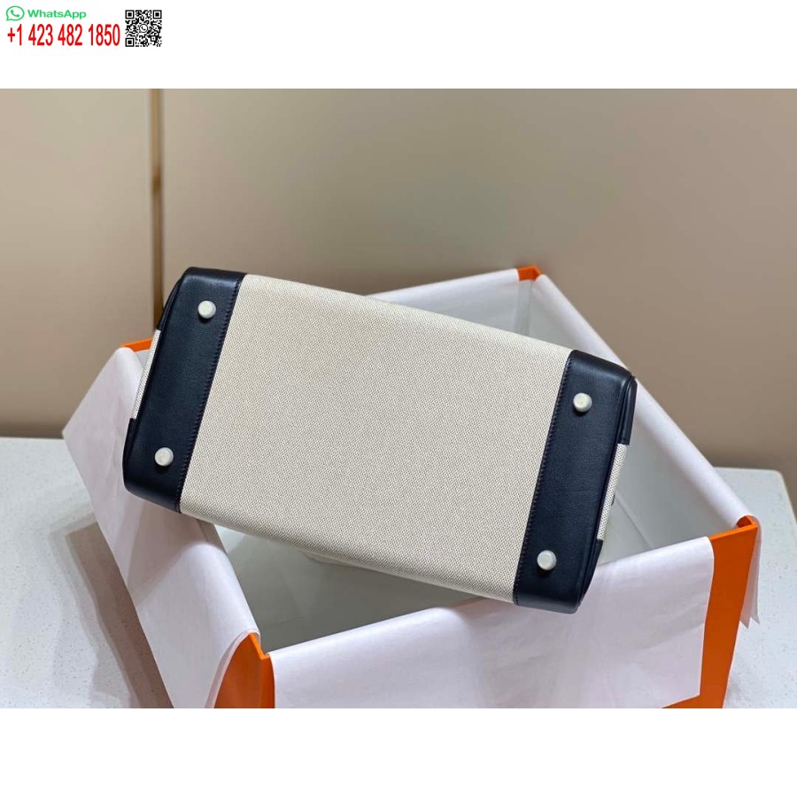 Replika Hermes Birkin Mulepose Swift Læder Med Lærred 285904