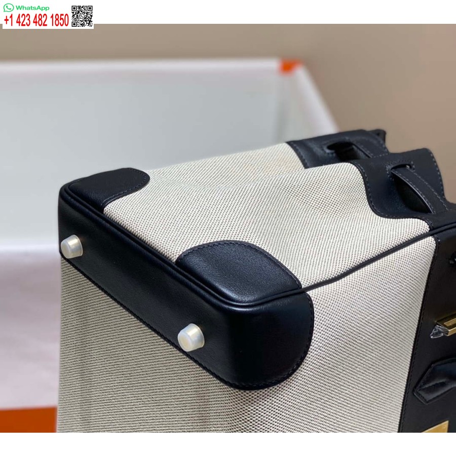 Replika Hermes Birkin Mulepose Swift Læder Med Lærred 285904