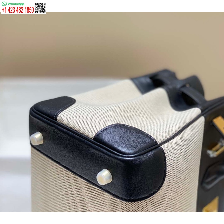 Replika Hermes Birkin Mulepose Swift Læder Med Lærred 285904