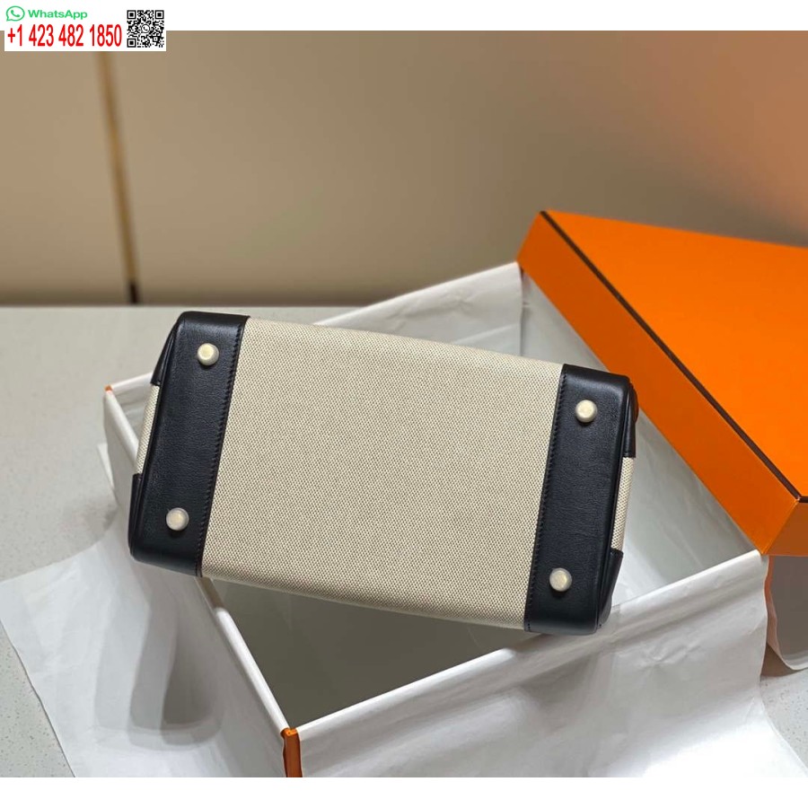 Replika Hermes Birkin Mulepose Swift Læder Med Lærred 285904