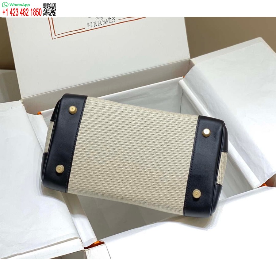 Replika Hermes Birkin Mulepose Swift Læder Med Lærred 285901