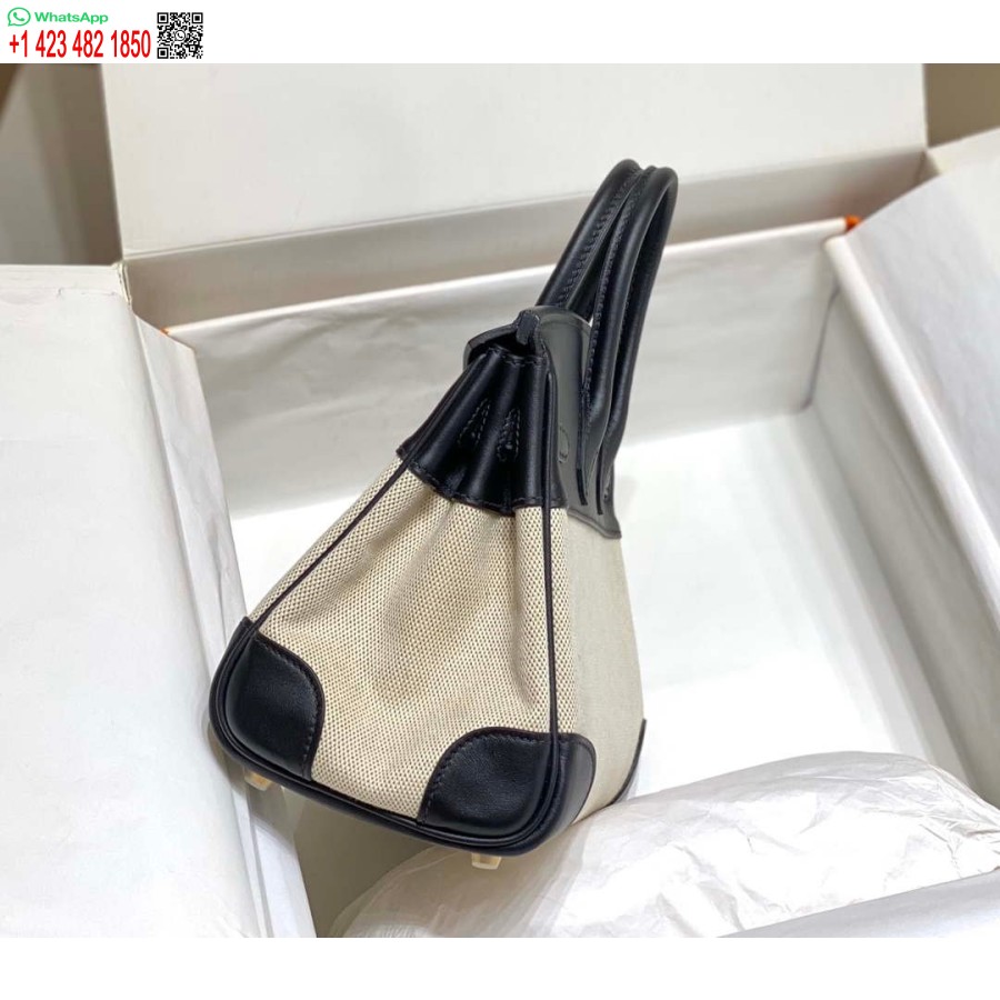 Replika Hermes Birkin Mulepose Swift Læder Med Lærred 285901