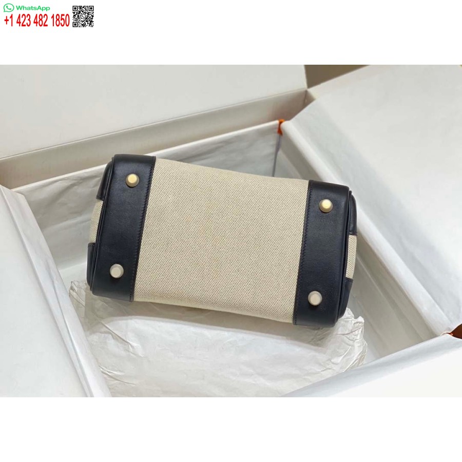 Replika Hermes Birkin Mulepose Swift Læder Med Lærred 285901