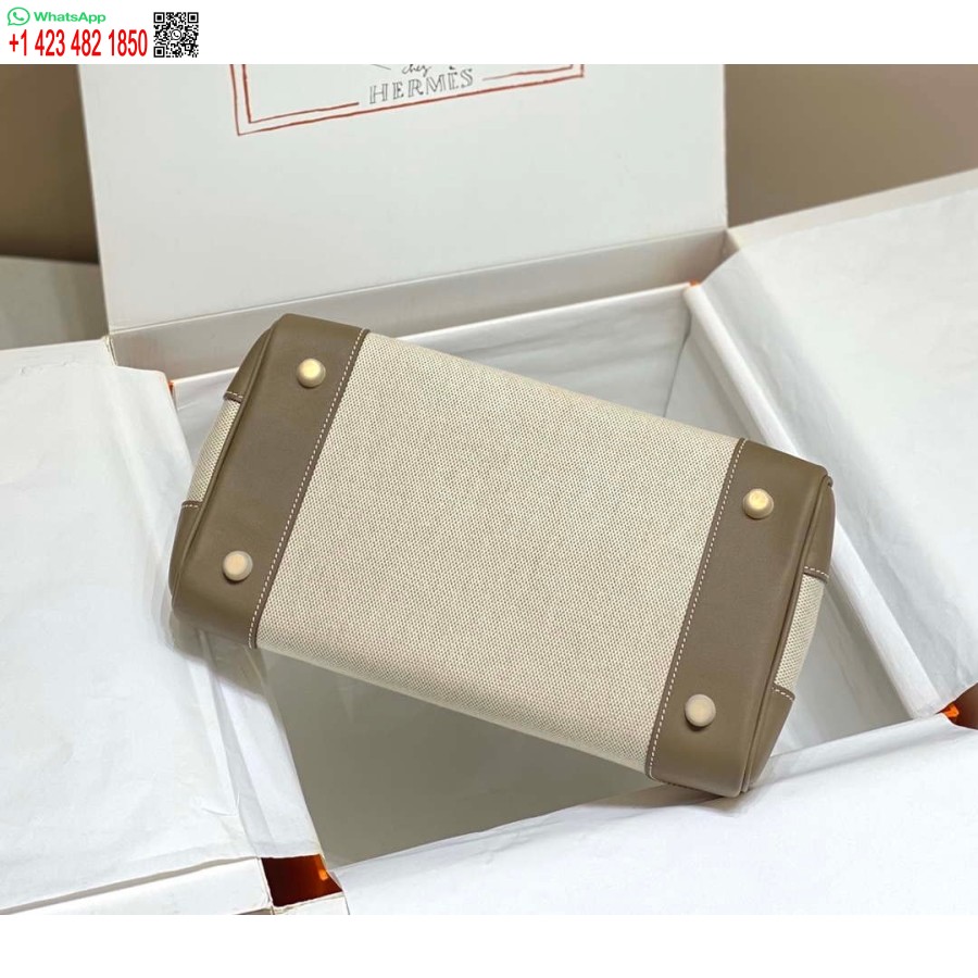 Replik Hermes Birkin Einkaufstasche Swift Leder Mit Canvas 285900