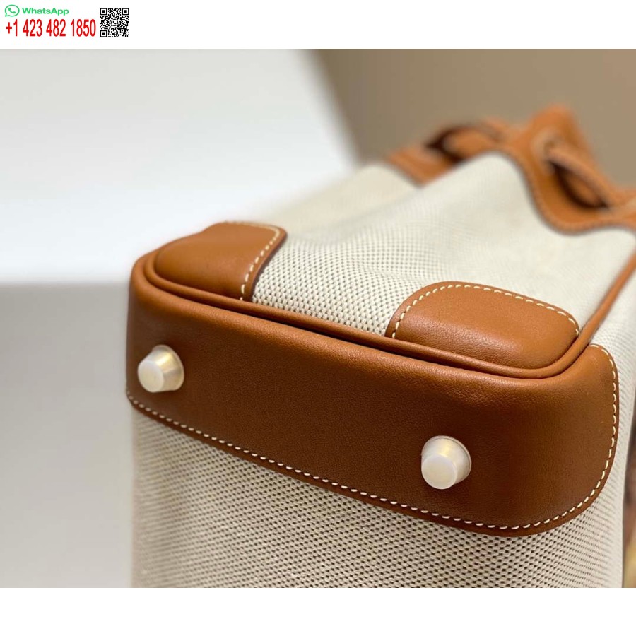 Replica Hermes Birkin Tote Bag Swift leather with canvas 285899