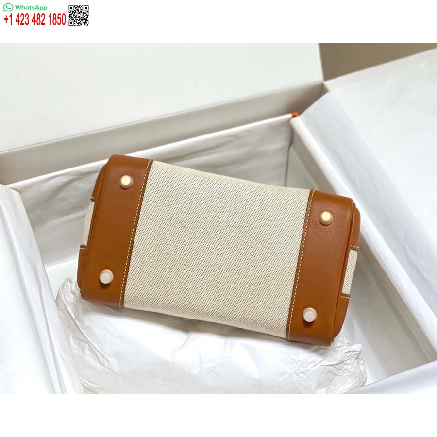 Replica Hermes Birkin Tote Bag Swift leather with canvas 285899