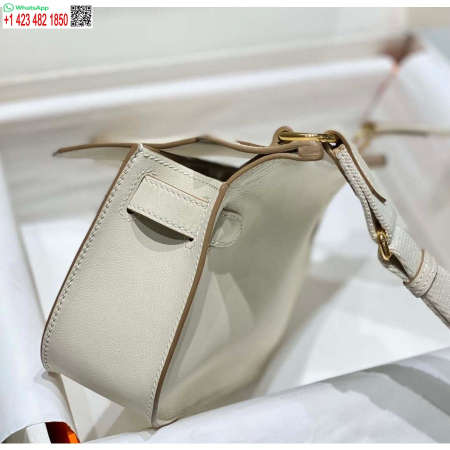 Replica Hermes 316413 Jypsiere Genti Hermes Piele Alb H900918