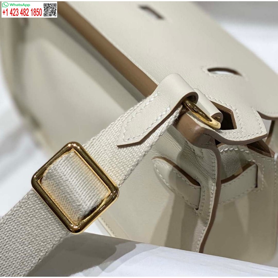Replica Hermes 316413 Jypsiere Genti Hermes Piele Alb H900918