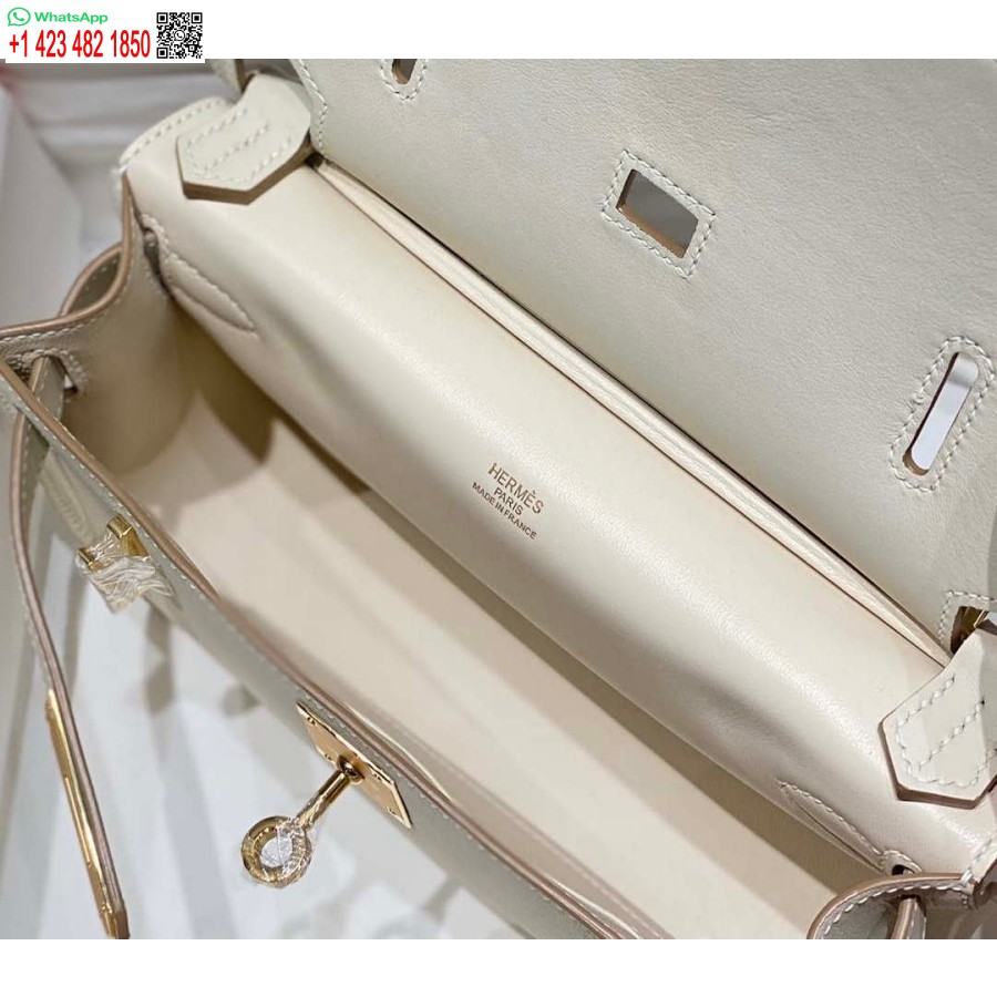 Replica Hermes 316413 Jypsiere Genti Hermes Piele Alb H900918