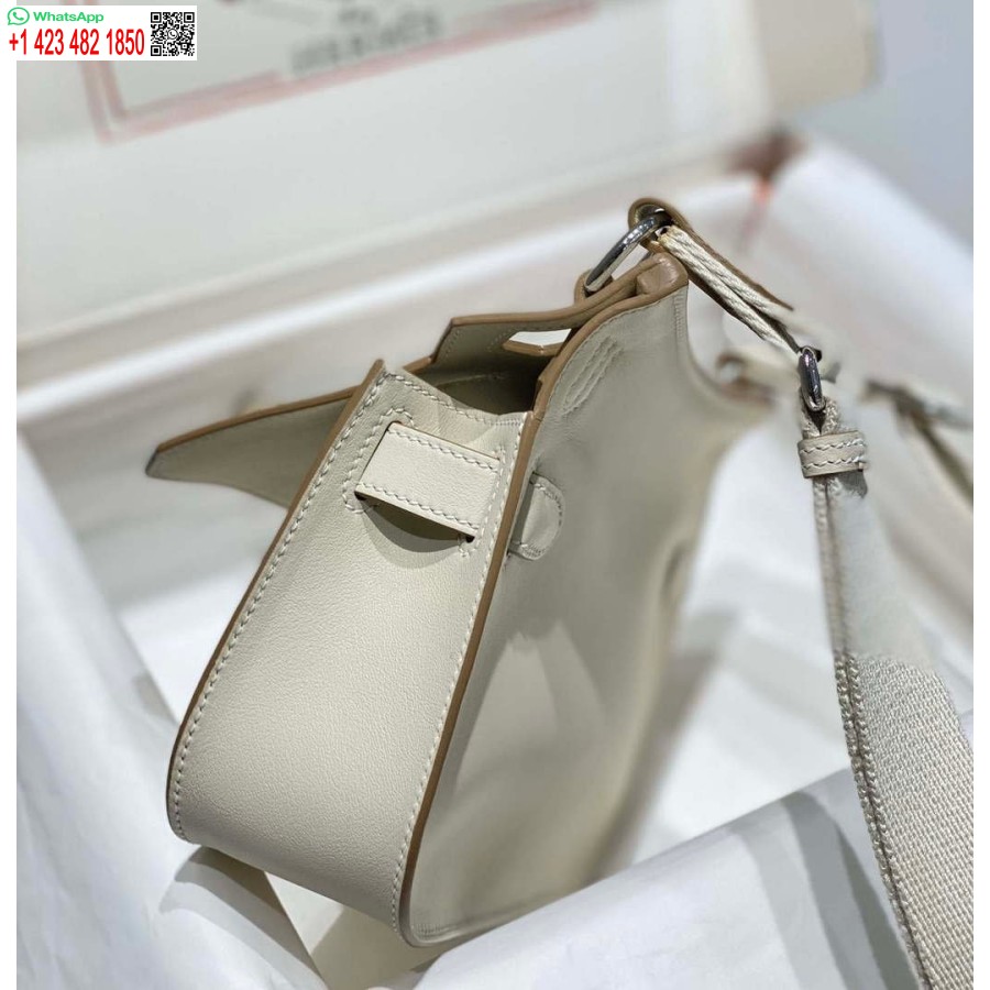 Replica Hermes 316413 Jypsiere Genti Hermes Piele Alb H900917