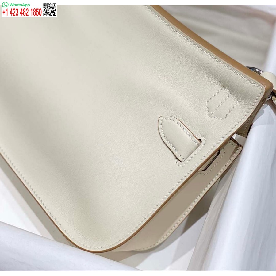 Replica Hermes 316413 Jypsiere Genti Hermes Piele Alb H900917