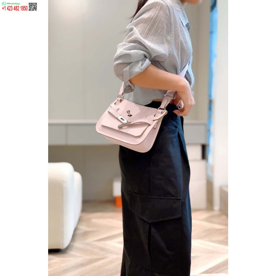 Replica Hermes 316413 Jypsiere Genți Hermes Din Piele Roz H900916