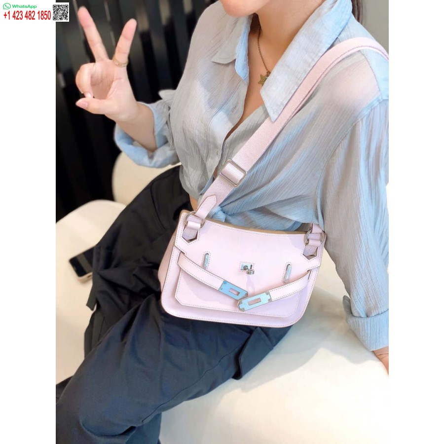 Replica Hermes 316413 Jypsiere Genți Hermes Din Piele Roz H900916